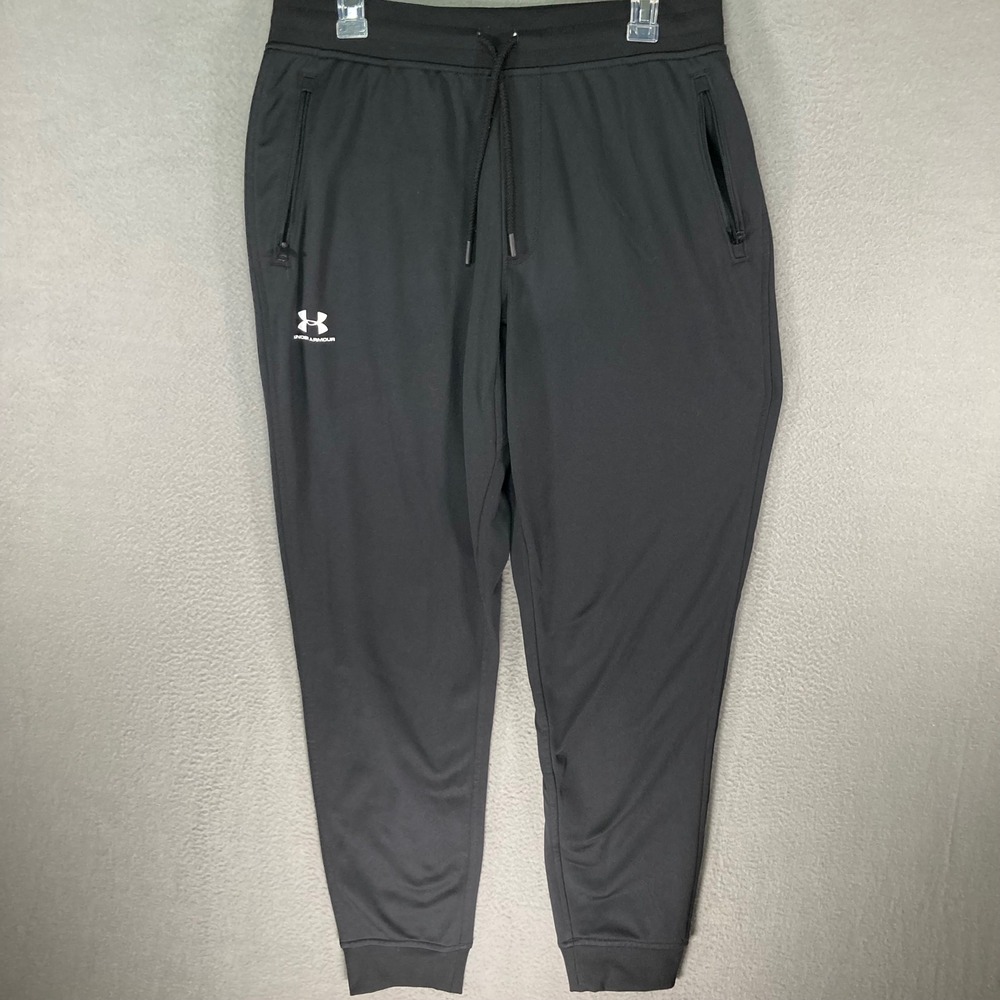 Under‎ Armour Men Loose Fit Jogger Pants Black Size L Style 1290261